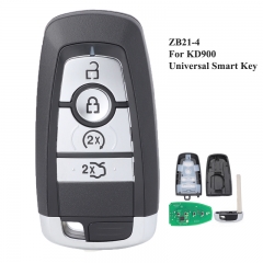 KEYDIY Universal 4 Buttons Smart Key for KD-X2 Car Key Remote Replacement Fit for More than 2000 Models ZB21-4