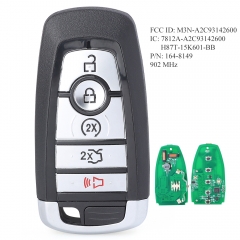 Aftermarket Smart Remote Key 5B 315MHz/ 902MHz transmisor fob para Ford Mustang Cobra Edge Fusion Explorer 2017-2020 FCC ID: M3N-A2C93142600 P/N: 164-