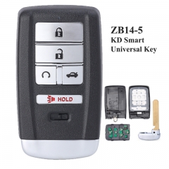 KEYDIY Universal 5 Buttons Smart Key for KD-X2 Car Key Remote Replacement Fit for More than 2000 Models ZB14-5