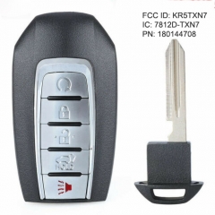 PN: S180144708 Remote Key Fob 433.92MHz 4A 4 Button for Infiniti Q50 Q60 2019 2020 S180144713, KR5TXN7