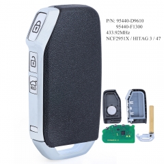 P/N: 95440-D9610 / 95440-F1300 Smart Remote Key Fob 433.92MHz NCF2951X / HITAG 3 / 47 Chip for Kia Sportage