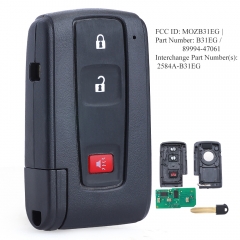 Board ID:  0030 Keyless Go Smart Remote Key Fob 3 Button for Toyota Prius 2004-2009 - MOZB31EG / MOZB21TG 89994-47061