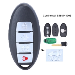 Smart Remote Key 433.92MHz Fob for Nissan Pathfinder 2013 2014 2015 Continental: S180144006 KR5S180144014