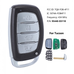 Aftermarket Smart Remote Key FOB PROX 434MHz para Hyundai Tucson 2018 P/N: 95440-D3110 FCC ID: TQ8-FOB-4F11