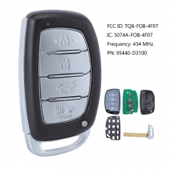 OEM / Aftermarket P/N: 95440-D3100 Smart Remote Key FOB PROX 434MHz for Hyundai Tucson 2016-2017 FCC ID: TQ8-FOB-4F07