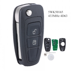 Flip Remote Key 434MHz FSK 4D63 chip for Ford Ranger 2011-2015,for Mazda 3 2008-2012 BT50 2011-2015 FCCID: 5WK50165