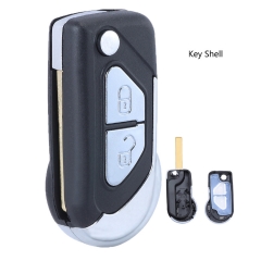 Replacement Folding Flip Key Remote Key Shell Case 2 Button for Citroen C3 DS3 VA2/ HU83