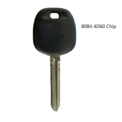 Transponder 4D60 80 Bit G Chip Key TOY43R Blade 57497FJ090 for Subaru