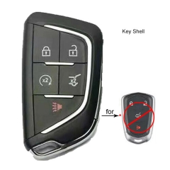 Upgraded Remote Shell Case 5 Button for Cadillac ATS CTS CT6 XTS 2017-2019 FCCID: HYQ2AB HYQ2EB