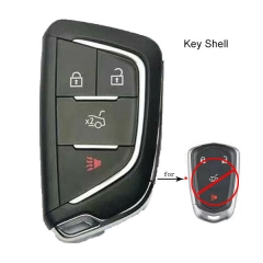 Upograded Remote Shell Case 4 Button for Cadillac ATS CTS XTS 2015 2016 17 18 2019 HYQ2AB