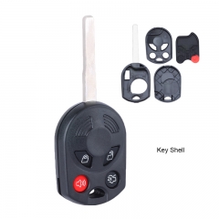 3+1 Button Uncut Remote Key Shell Case Fob for Ford Escape C-Max Focus -HU101