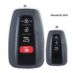 ASK 314.3MHz/ 433MHz Smart Remote Key 71 Chip TOY12 para placa Toyota Avalon 2018-2019 ID: 14FBE-0410