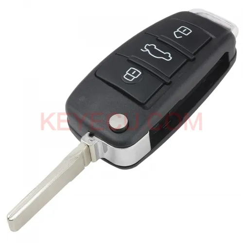 Flip Remote Key 3 Button 434MHz ID48 Chip for Audi A1 Q3 P/N: 8X0 837 220D , 8X0837220D