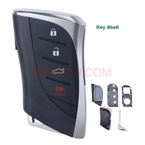 Smart Remote Key Shell 3B/ 4 Button for Lexus ES300h ES350 ES200 ES260 LS350 LS500h