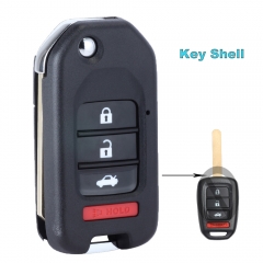 Upgraded Remote Shell Case 4B for Honda Accord Civic HR-V MLBHLIK6-1T MLBHLIK6-1TA
