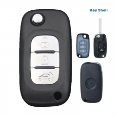 Remote Key Case Shell Fob 3 Button for 2015 2016 2017 Smart Fortwo 453 Forfour