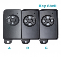 Smart Card Remote Car Key Shell Case Fob 2/3/4 Button With Uncut Blade Black Color Only Shell