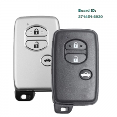 Board ID: 271451-6920 Smart Keyless Remote Key Fob 4D Chip 312MHz/ 314.3MHz/ 433MHz for Toyota GT86