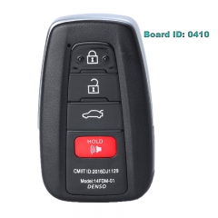 Smart Remote Key 312/314.3MHz 433MHz 8A Chip Fob for Toyota RAV4 Avalon 2018 2019 2020 - HYQ14FBE Board ID: 0410