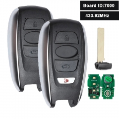 Board ID: 7000 Smart Remote Key Keyless Go 3 Button 433.92MHz 8A Chip for Subaru Ascent Forester Impreza Legacy Outback