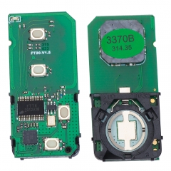 Lonsdor FT20-3370 312MHz / 314.3 / 315MHz / 433.92 MHz Toyota Lexus 4D llave inteligente PCB