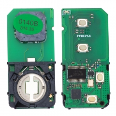 Lonsdor FT20-0140 312MHz / 315MHz / 314.3 / 433.92 MHz Toyota Lexus 4D llave inteligente PCB