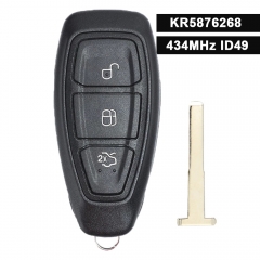 FCCID: KR5876268 Llave remota inteligente 434MHz ID49 PCF7953 para Ford Focus C-Max Focus Grand C-Max Mondeo 2014-2018