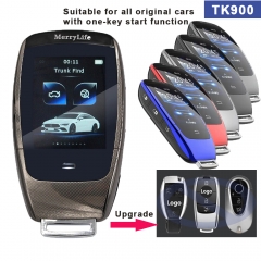Modified Smart Keyless 3 Button Remote Key Case TK900 with LCD Screen for Mercedes-Benz S Class 500L S450L English