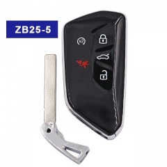 ZB25-5 Universal KEYDIY KD Smart Key Flip Remote para KD-X2 KD Reemplazo remoto de llave de coche compatible con más de 2000 modelos