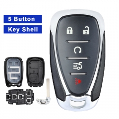 5 Button Smart Remote Key Case Shell Fob para 2018 2019 2020 21 Chevrolet Equinox