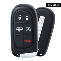 Smart Remote Key Shell Case 5 Button Fob Pad Cover for Jeep Cherokee Ram GQ4-54T