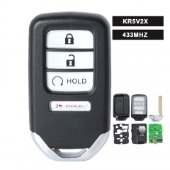 KR5V2X Smart Remote Key 4 Button 433MHz Fob for Honda Ridgeline 2017 2018 2019 A2C97488400