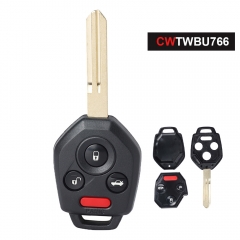 Remote Key Fob ASK 433.92MHZ 4D62 Chip for Subaru Tribeca 2008 2009 2010 FCCID: CWTWBU766 PN: 57497AG48A