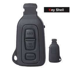 Smart Prox Remote Key Shell Case Vivienda 3 botones para Lexus LS430 2002 2003 2004 2005 2006