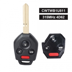 Remote Key Keyless ASK 315MHz 4D62 Chip for Subaru Tribeca 3.6L Base 2011-2014 FCCID: CWTWB1U811 PN: 57497-XA20A