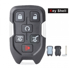 Smart Remote Smart Key Shell Case 6 botones para Chevrolet Suburban Tahoe HYQ1AA