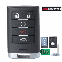 Mando a distancia inteligente 315MHz 5 botones para Cadillac CTS STS 2008-2014 M3N5WY7777A