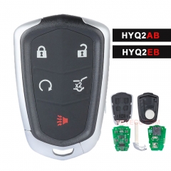 FCCID: HYQ2AB, HYQ2EB Llave remota inteligente Entrada sin llave 315MHz/433MHz Fob Reemplazo de 5 botones para Cadillac Escalade ESV Cadillac XTS CTS