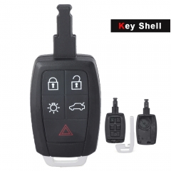 Remote Key Shell Case Housing Fob 5 Button for Volvo C30 C70 S40 V50 KR55WK49259