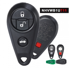 Remote Key ASK 433.92MHz Fob for Subaru Forester Impreza Legacy Outback Tribeca B9 1999-2009 FCCID: NHVWB1U711-Mexico