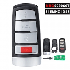 NBG009066T,  3C0 959 752 315MHz ID48 Smart Remote Key Fob for 2006 2007 2008 2009 2010 2011 2012 2013 Volkswagen VW Passat CC