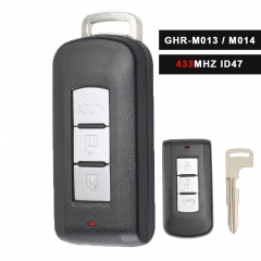 GHR-M013 GHR-M014 433MHz HITAG3 NCF2952X ID47 Chip 3 Button Smart Remote Key Fob for Mitsubishi