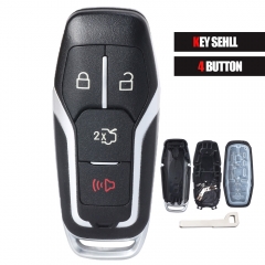 Smart Key Fob Prox Remote Case Shell 4 Button For 2015 2016 2017 Ford Mustang 164-R8109