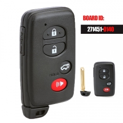 271451-0140 Board ID Smart Remote Key Fob for Toyota Highlander 2008-2013 HYQ14AAB