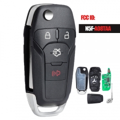 Flip Remote Key Keyless Entry Fob 315MHz for Ford Fusion 2013-2015 FCC ID: N5F-A08TAA