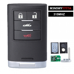 M3N5WY7777A , 25926479 25926480 Smart Remote Key 4 Button 315MHz PCF7952A Chip Fob for Chevrolet Corvette 2008+