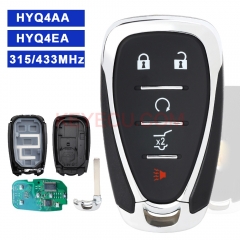 HYQ4AA, HYQ4EA 5 Button 315/433MHz Smart Remote Key Fob for Chevrolet Equinox Blazer Traverse Trailblazer 2018 2019 2020 2021