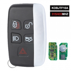 OEM / Aftermarket FCCID: KOBJTF10A Smart Remote Key Fob 5 Button 315MHz/433MHz for Land Rover LR2 LR4,Range Rover Evoque Sport 2012-2017 With Words