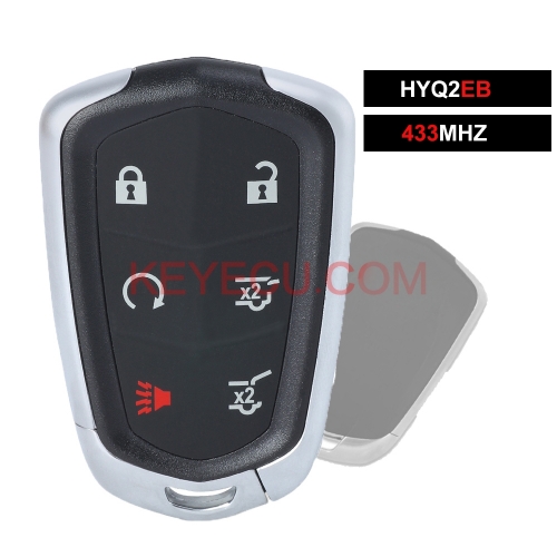 Smart Remote Key 6 Button 433MHz for Cadillac Escalade / ESV 2015