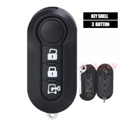 Remote Key Shell 3 Button Fob for Fiat 500L MPV Ducato for Citroen Jumper for Peugeot Boxer 2008-2015